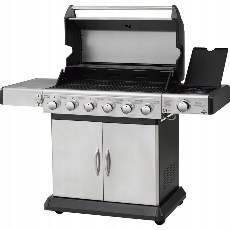 El Fuego DELUXE gasgrill med LED-betjening, 1 stk.