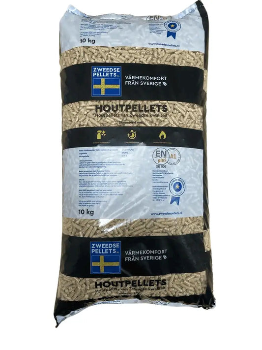 Træpiller 6mm ENplus A1 certificeret 5 x 10 kg.