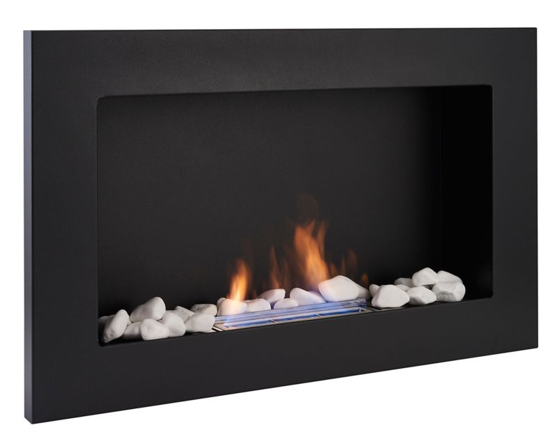 Biokamin med aromaterapifunktion 650 x 400 mm sort