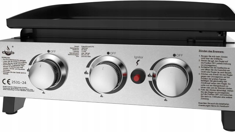 El Fuego Austin III bordgrill gasgrill 1 stk