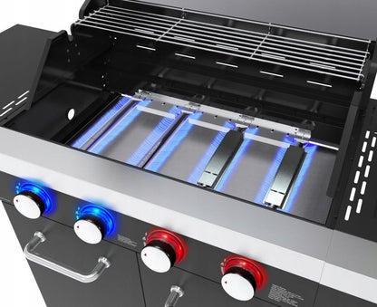 Gasgrill EL FUEGO Kingston 4+1 med LED-betjening