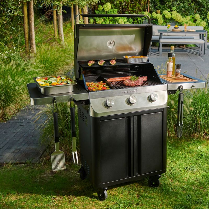 Gasgrill GoodHome Attaia med 3 brændere