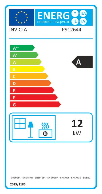 Invicta Alma 12 kW støbejernsovn